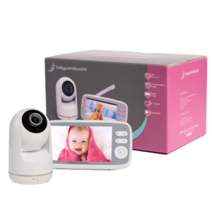 BabyWombWorld 5.1″ Premium Rotating Video Baby Monitor with Audio and Night Vision