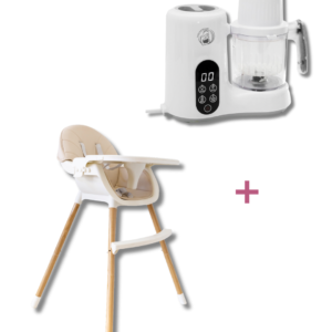 B4011 Baby High Chair Beige + BFP5800E Food Processor
