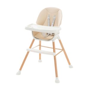 AdaptaGrow 4-in-1 High Chair with Wood Grain (Beige)