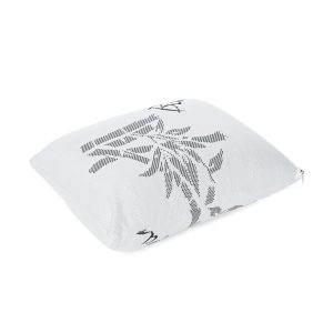 Classic Solid Latex Travel Pillow with Bamboo Cover