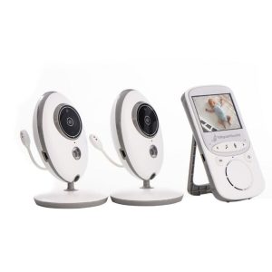 Video Baby Monitor with 2 Cameras, Audio & Night Vision