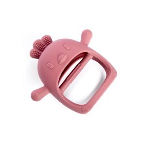 Silicone Chicken Teether (Pink)